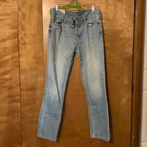 Hollister light denim straight leg jeans🍂